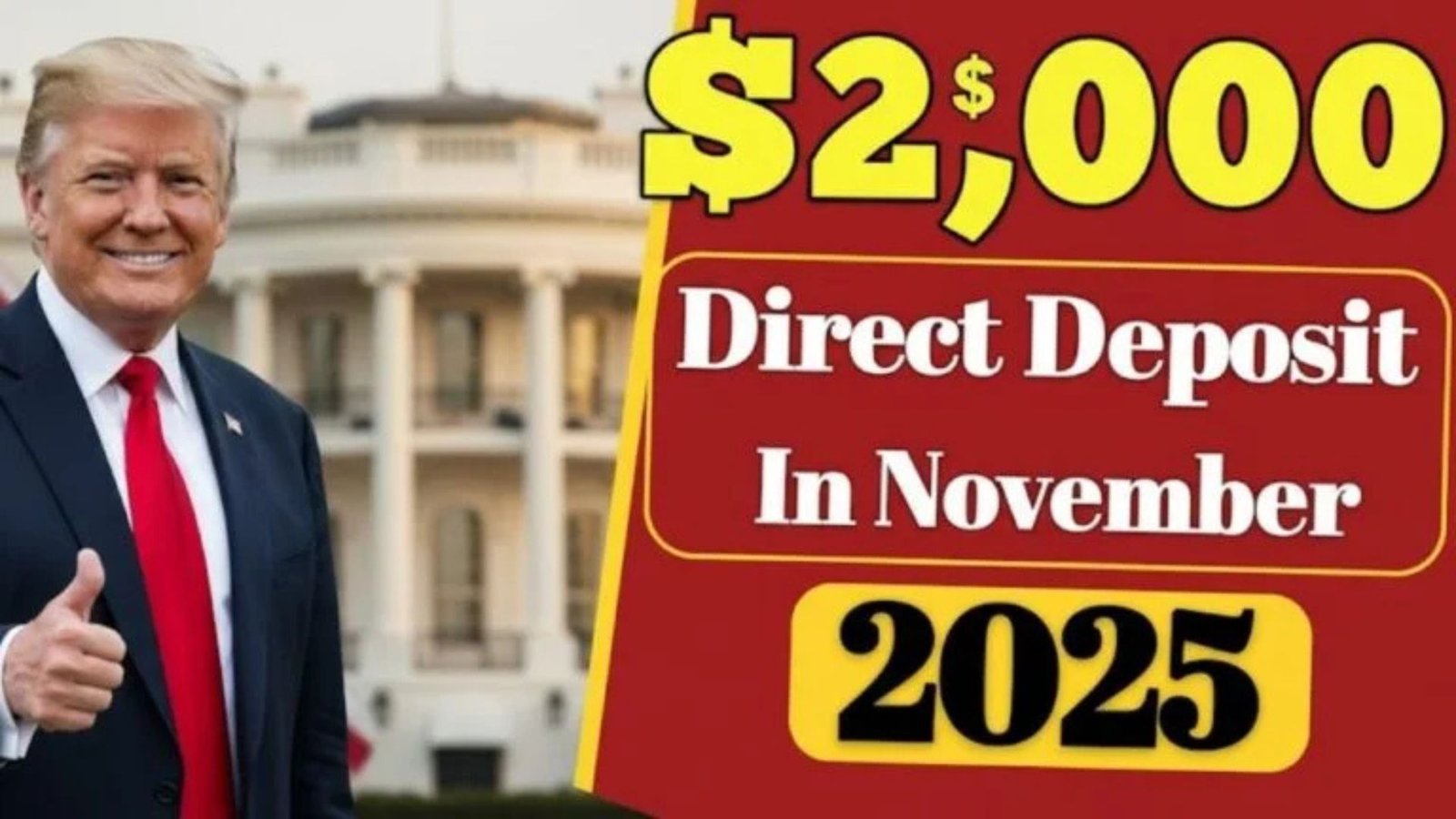 $2,000 Direct Deposit for U.S. Citizens in November 2025