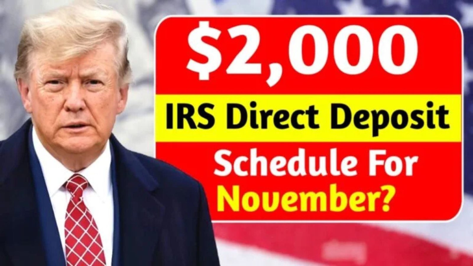 $2,000 IRS Direct Deposit November 2025